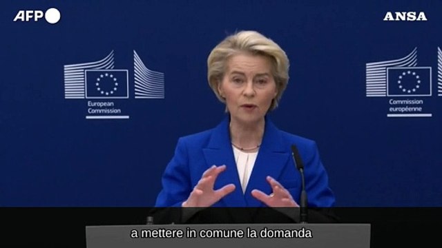Von der Leyen sul piano di difesa europea: E' sostegno immediato per l'Ucraina
