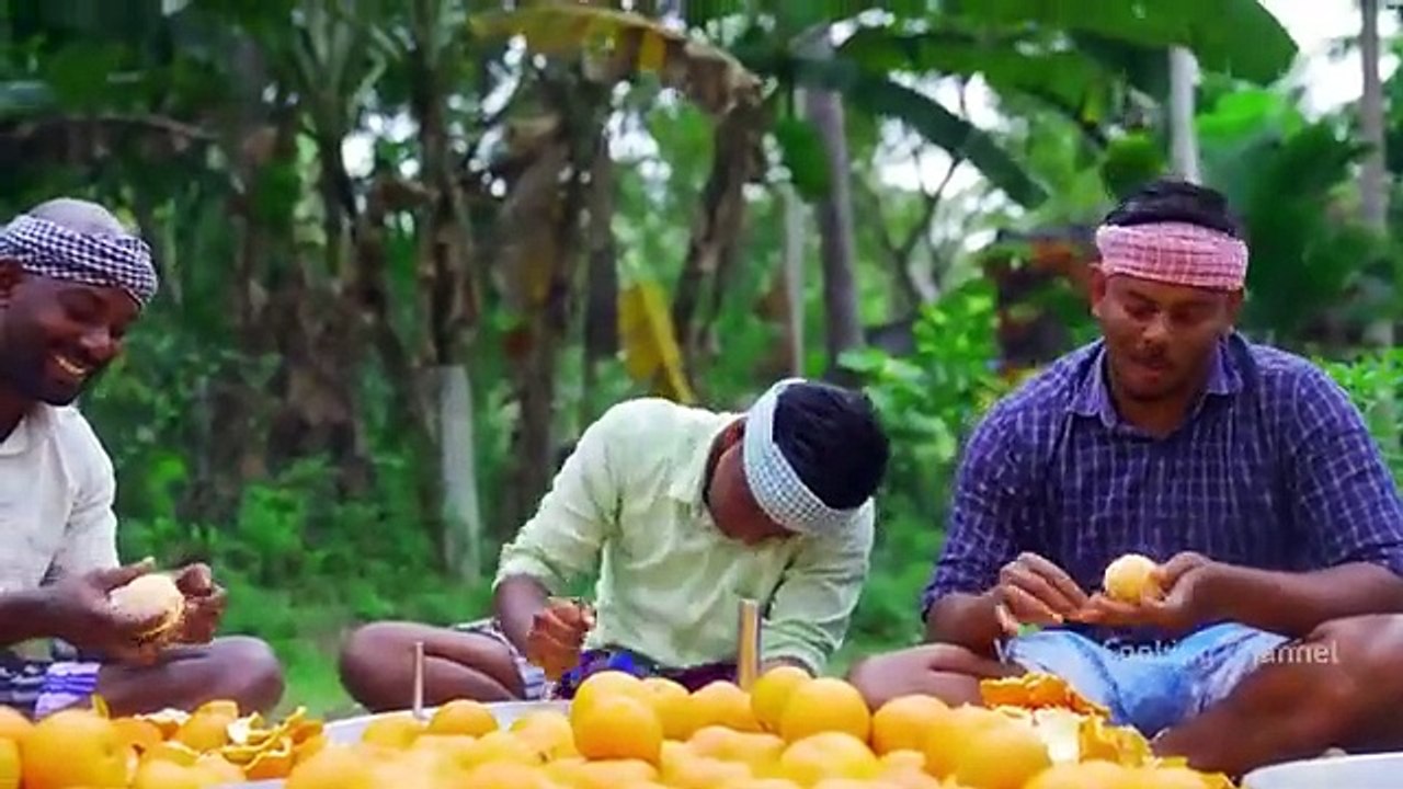 ORANGE JUICE _ Huge Orange Juice Making _ Orange Recipes _ Cooking Kesari Dessert Recipe in Village