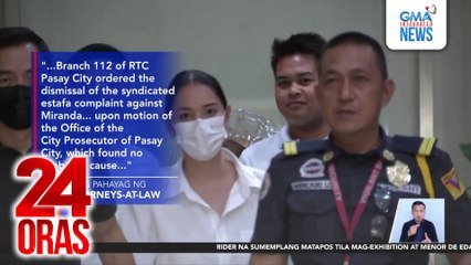 Mga kaso laban kay Neri Naig-Miranda, ibinasura dahil sa kawalan ng probable cause | 24 Oras