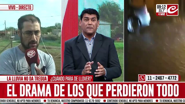 Temporal en Zarate: más de 60 familias evacuadas