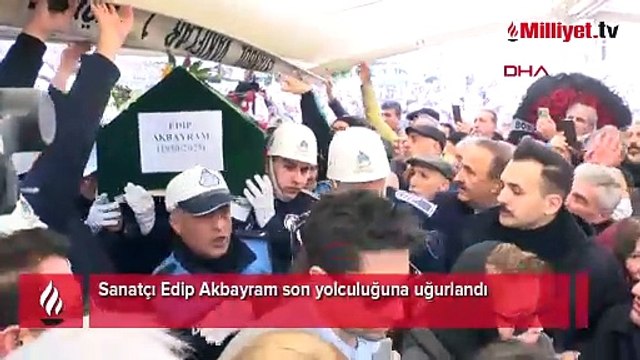 Edip Akbayram son yolculuğuna uğurlandı