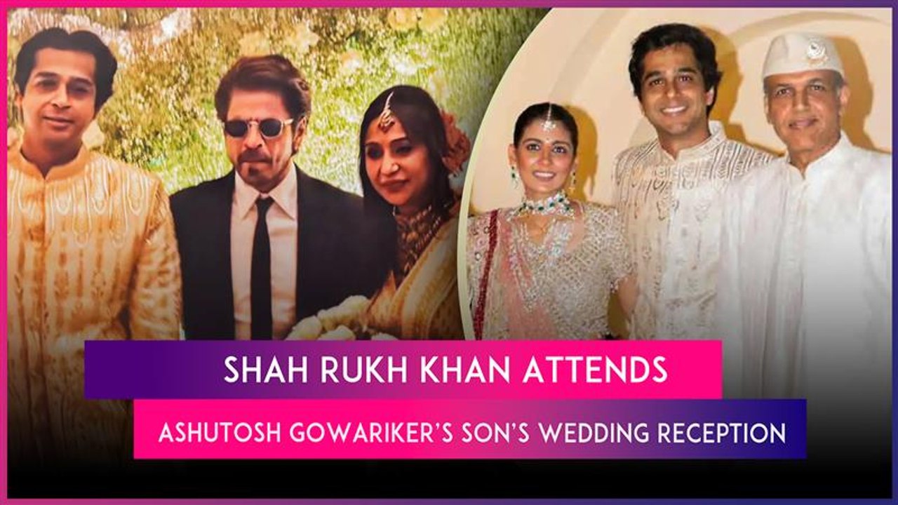 Shah Rukh Exudes Charm At Konark Gowariker & Niyati Kanakia’s Star-Studded Wedding Reception