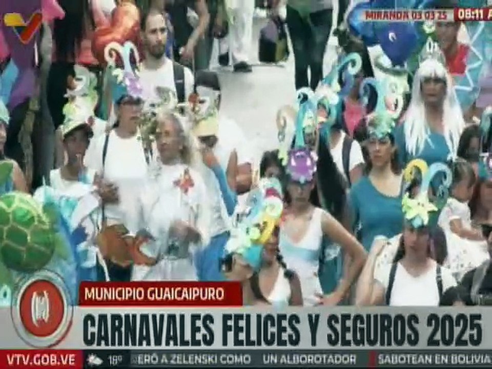 Bajo la temática "Fantasías y Riquezas de Venezuela" mirandinos disfrutaron desfile de carnavales