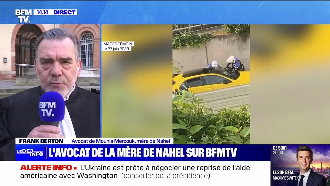 Procès requis contre le policier dans le meurtre de Nahel: la mère de Nahel est "soulagée", selon Frank Berton, son avocat