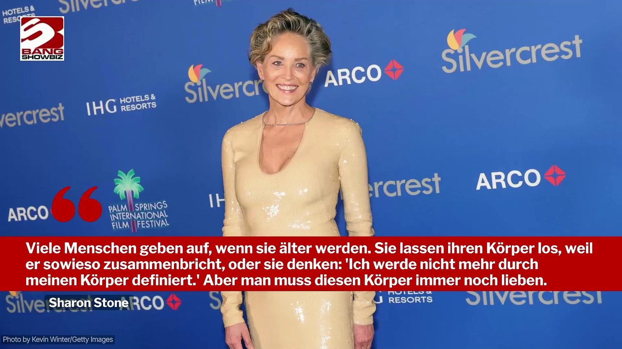 Sharon Stone fühlt sich mit 66 in ihrem Körper wohl