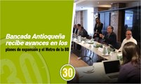 Bancada Antioqueña recibe avances en los planes de expansión y el Metro de la 80