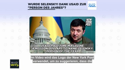 Hat USAID 4 Millionen Dollar gezahlt, um Selenskyi zur "Person des Jahres" zu machen?