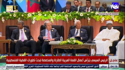 الرئيس السيسي: نؤكد الالتزام تجاه قضايا أمتنا المشروعة