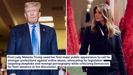 Melania Trump Attacks Democrats For Skipping Key Discussion On Deepfakes — First Lady Wants Tougher Safeguards For Children