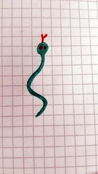 Serpente verde animali per max