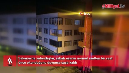 Sabah ezanı erken okundu, sahura kalkanların kafası karıştı: Paniğe kapıldık