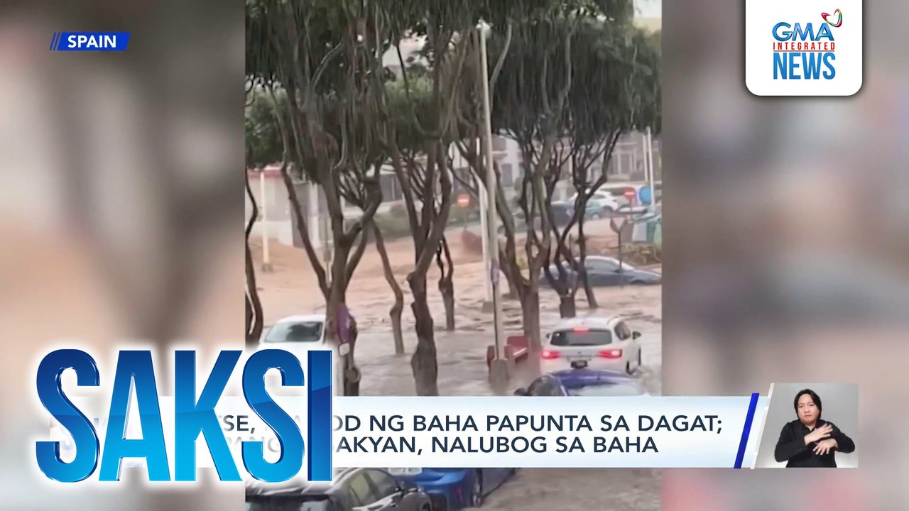 Kotse, inanod ng baha papunta sa dagat; iba pang sasakyan, nalubog sa baha | Saksi