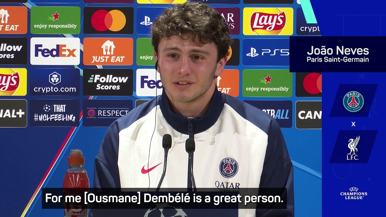 Dembele is a good man and an extraordinary player - Neves