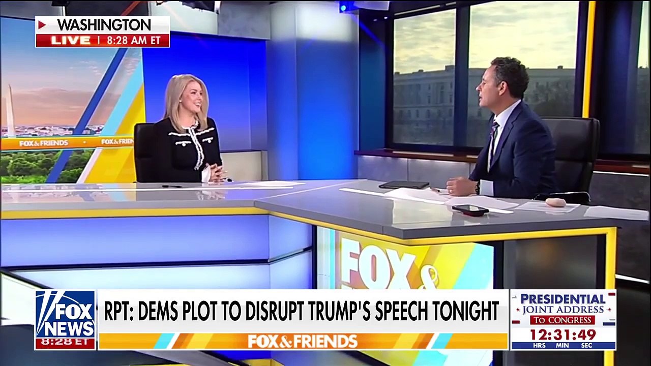 Karoline Leavitt Dismisses Fears of Democrats Disrupting Trump’s Joint Address