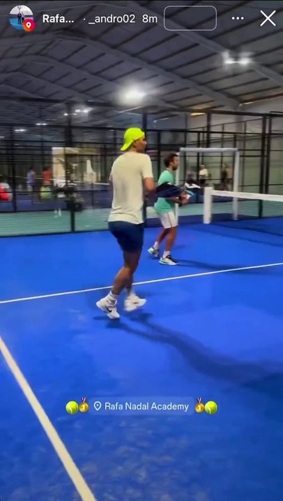 Nadal cambia el tenis por el pádel: ¡Menudo espectáculo!