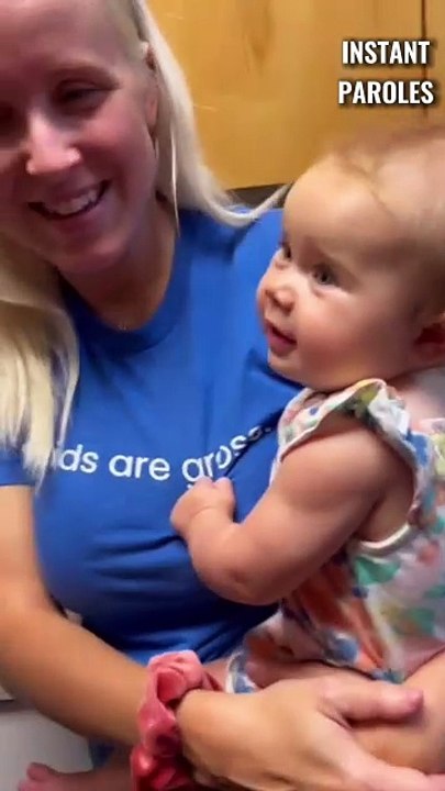 Cette petite fille voit correctement pour la premiere fois