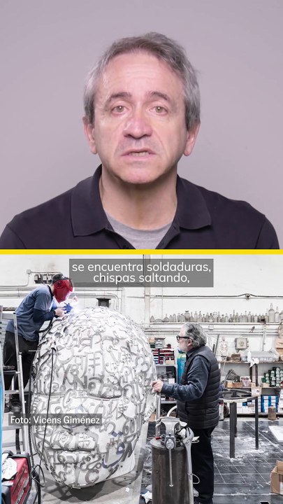 En el 'hangar' de Jaume Plensa