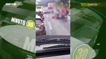 Mañana caótica en Girardota! Accidente y muerte de ciclista complican el tráfico