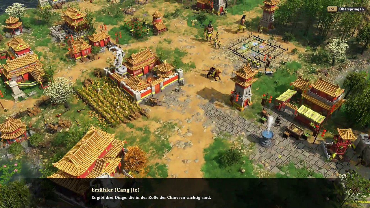 Der Tutorial-Clip zeigt die Eigenheiten der Chinesen in Age of Mythology: Retold - Immortal Pillars