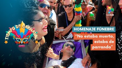 Entierro de "Joselito" pone fin al carnaval en Barranquilla