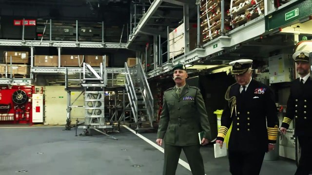 King visits Royal Navy flagship ahead of major deployment
