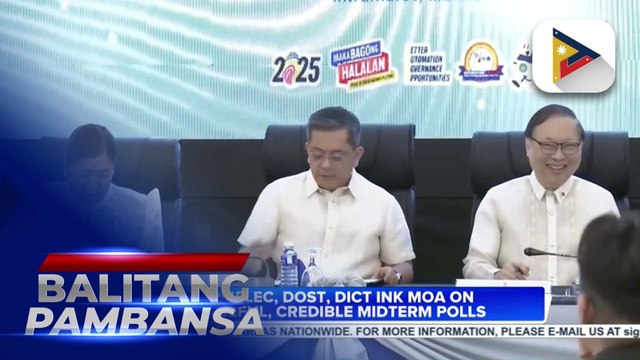 Comelec, DOST, DICT ink MOA on peaceful, credible midterm polls