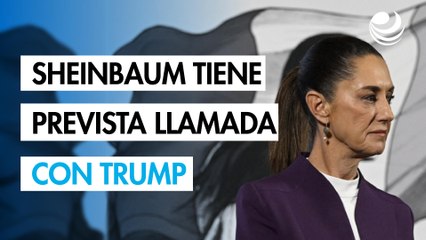 Sheinbaum tiene prevista una llamada sobre aranceles con Trump "probablemente" este jueves