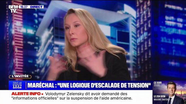 Marion Maréchal: Quand je vois comment l'armée russe a patiné depuis trois ans en Ukraine, je doute qu'elle puisse demain imaginer attaquer un pays membre de l'Otan