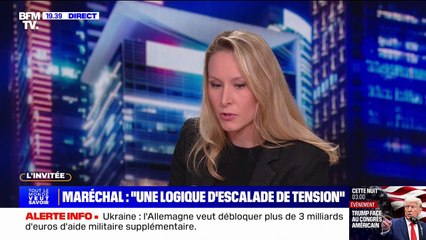 Ukraine: "Ma vanité européenne est heurtée par ce qui est en train de se passer", déclare Marion Maréchal