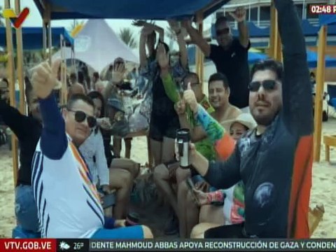 Temporadistas disfrutan del asueto carnestolendo en las playas del edo. Anzoátegui