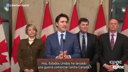 Trudeau impone aranceles a EE. UU. en respuesta a la "guerra comercial" de Trump