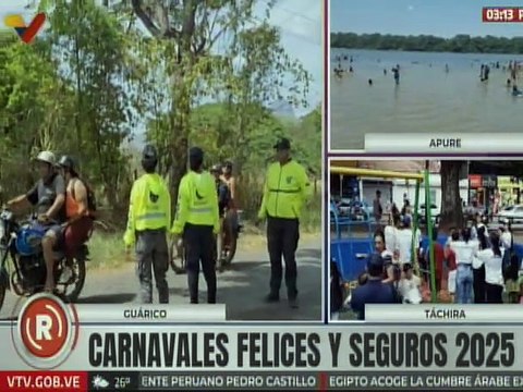 Guariqueños disfrutan en familia de balnearios para celebrar los Carnavales Felices y Seguros 2025