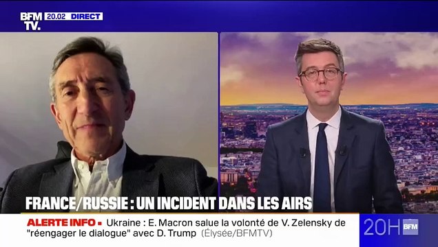 Action agressive d'un avion russe sur un drone français: Une provocation que l'on voit assez fréquemment en mer Baltique et en mer Noire , explique le général Patrick Dutartre