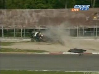 Crash de Stéphane Ortelli au LMES (1 000km de Monza)