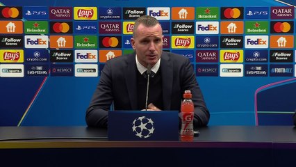 Club Brugge boss Nick Hayen on their 3-1 UCL last 16 first leg defeat to Aston Villa