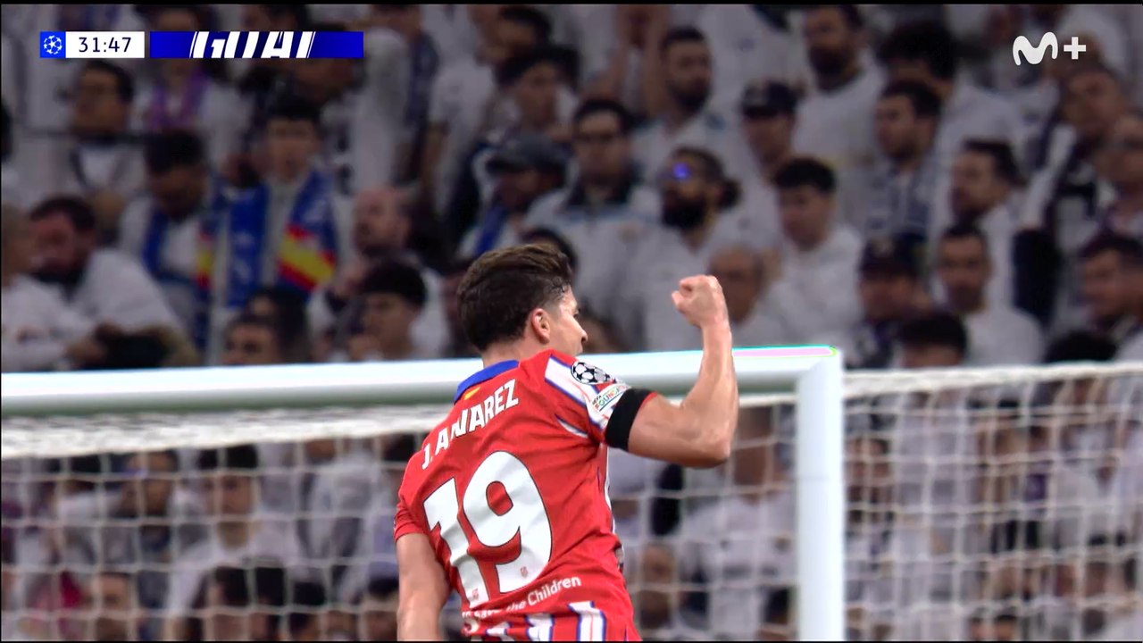 Gol de Julián Álvarez (1-1) en el Real Madrid 2-1 Atlético de Madrid