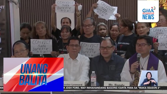 People's Impeachment Movement, inilunsad ng ilang ilang grupo; nanawagan na simulan na ang impeachment trial kay VP Duterte | Unang Balita