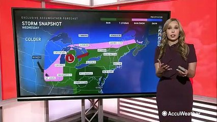Heavy rain on Wednesday could cause flooding in part of the Northeast