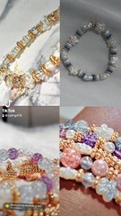Beautiful like diamond in the sky bead bracelet