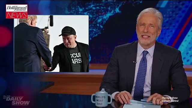 Jon Stewart Calls Out Elon Musk for Flaking on Interview Offer: You Know That's Bulls**t | THR News Video