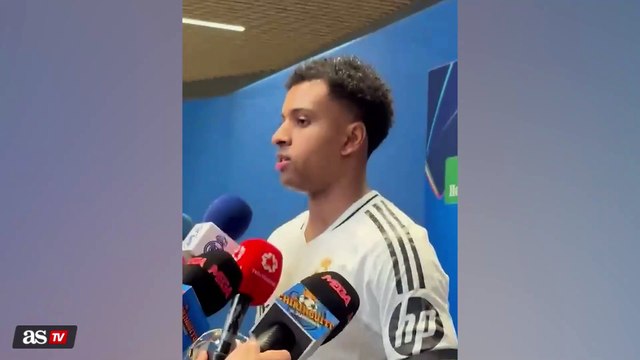 Rodrygo en zona mixta tras Real Madrid vs Atlético