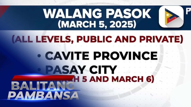 Pasok sa ilang lugar sa bansa, suspendido pa rin ngayong araw dahil sa matinding init ng panahon