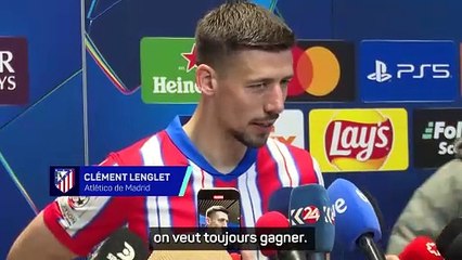 Atlético - Lenglet : "De la déception, mais aussi de la fierté"