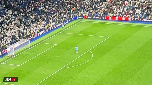 Fue el único que lo hizo: el gesto de Courtois con la grada del Bernabéu