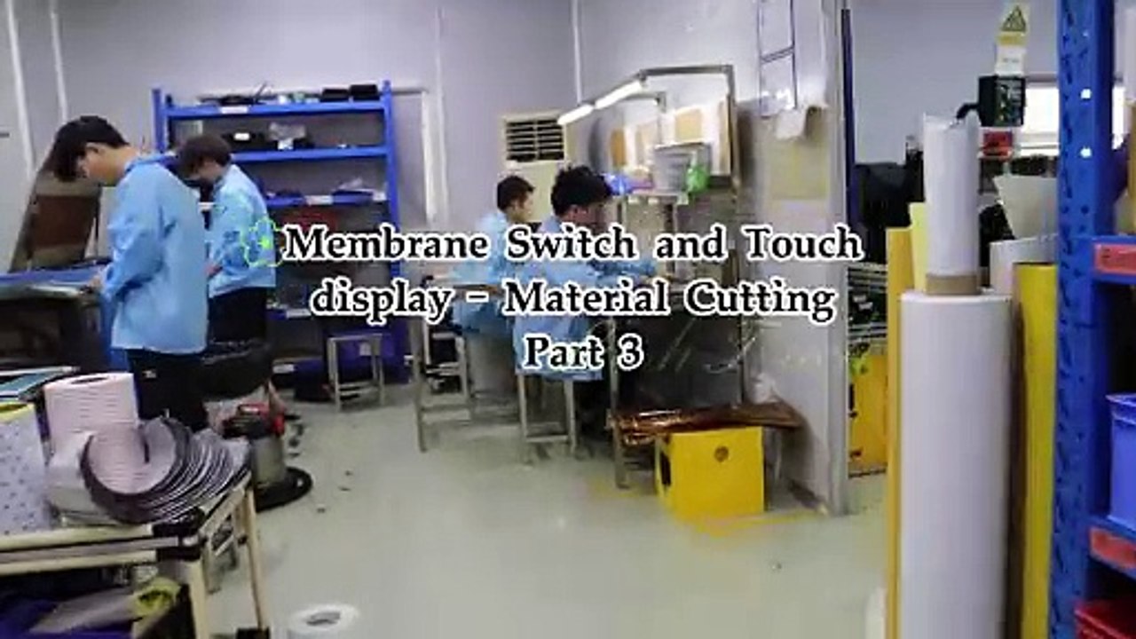 Membrane Switch and Touch display - Material Cutting Part3 #membrane switch #silicone rubber keypad #membrane keypad
