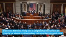 Expulsan a legislador demócrata del discurso de Trump ante el Congreso