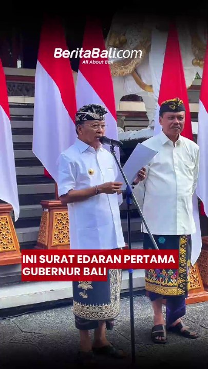 Ini Surat Edaran Pertama Gubernur Bali