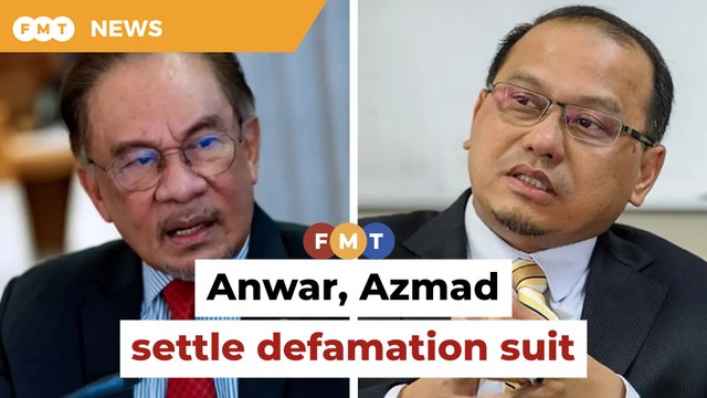 Anwar, Azmad settle defamation suit out of court