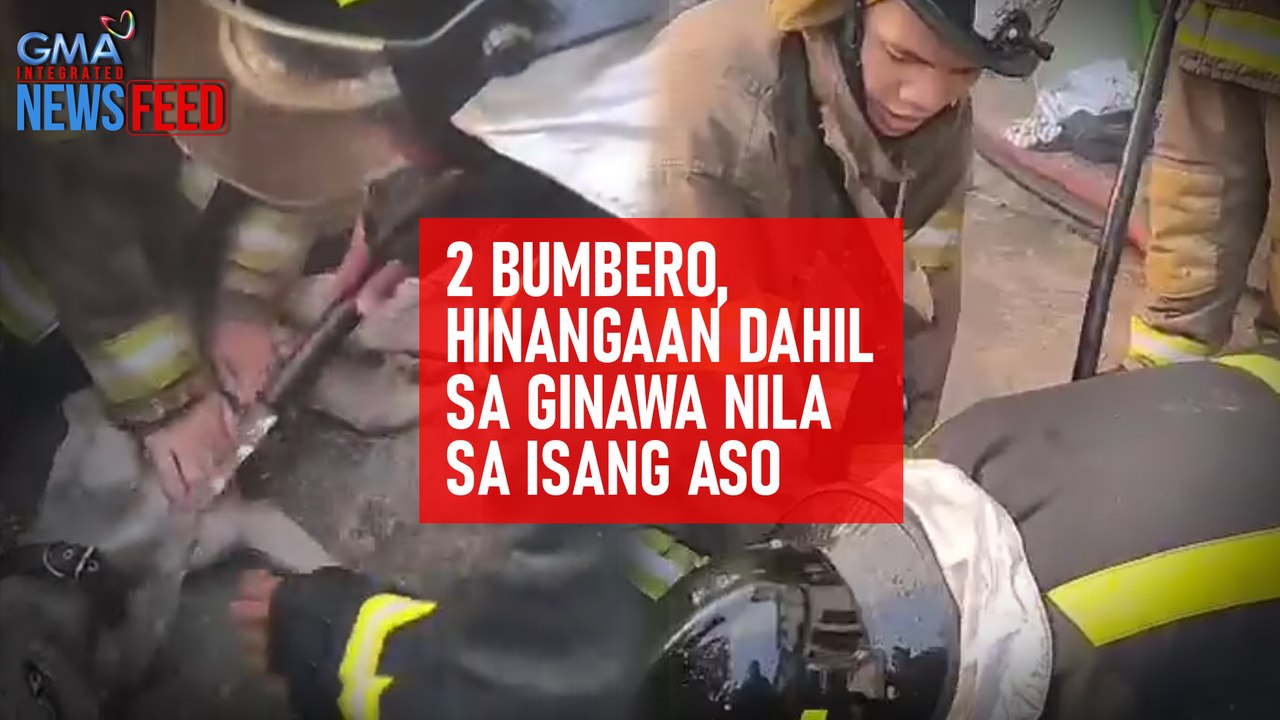 2 bumbero, hinangaan dahil sa ginawa nila sa isang aso | GMA Integrated Newsfeed