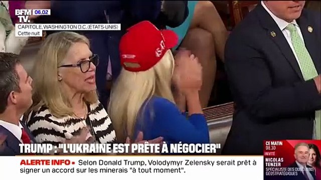 Donald Trump assure Volodymyr Zelensky est prêt à négocier avec la Russie dans son discours devant le Congrès américain